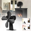 Ventilateur de cheminée à 4 lames IPRee® écologique silencieux hiver ventilateur de chauffage thermique ventilateur de p