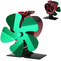Ventilateur de cheminée à 5 pales Ventilateur de poêle à chaleur de Noël Brûleur à bois Ventilateur de distribution de c