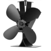 Ventilateur de cheminée en aluminium à 4 lames 1100 tr/min silencieux alimenté par la chaleur ventilateur de poêle à boi