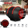 Ventilateur de conduit dextraction silencieux de 4/6/pouce pour évent déchappement en ligne hydroponique indus