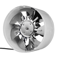 Ventilateur de conduit en ligne 220V 4/6/8/10 pouces Booster Ventilateur de refroidissement par air