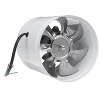 Ventilateur de conduit en ligne 40W 6 pouces Booster Ventilateur déchappement de 150 mm Ventilateur de ventilation