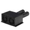 Ventilateur de dégivreur de chauffage de voiture 600W avec 2 tuyaux extensibles pour véhicules 12V / 24V