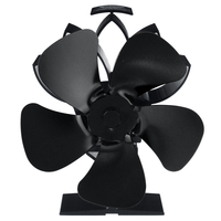 Ventilateur de poêle à 5 pales à base triangulaire à faible bruit