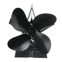 Ventilateur de poêle à bois à 4 lames ventilateur écologique de cheminée de brûleur à bûches en bois