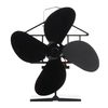 Ventilateur de poêle à bois à 4 lames ventilateur écologique de cheminée de brûleur à bûches en bois