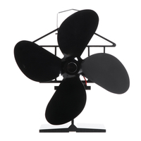 Ventilateur de poêle à bois à 4 lames ventilateur écologique de cheminée de brûleur à bûches en bois