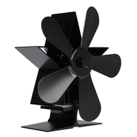 Ventilateur de poêle à bois à 5 lames ventilateur écologique de cheminée de brûleur à bûches en bois