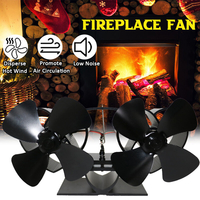 Ventilateur de poêle à bois à 8 lames pour brûleur à bûches / ventilateur écologique de cheminée