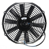 Ventilateur de radiateur de refroidissement électrique universel 12V 80W tirer pousser lame noire droite