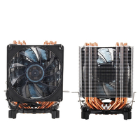 Ventilateur de refroidissement pour processeur CPU 3Pin Six Copper Heat Pipes bleu pour Intel 775 1150 1151 AMD