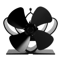 Ventilateur Eco à 4 lames de ventilateur de cheminée