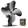 Ventilateur Eco à 4 lames de ventilateur de cheminée