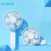 Ventilateur pliant Qualitell Trois ventilateurs de bureau à vitesse du vent réglable 180 ° Ventilateur de poche pliant V