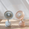 Ventilateur portable Mini Clip de chargement USB ventilateur de bureau à secousses Rotation 360 ° à faible bruit pour le