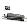 Vention CCHH0 3 en 1 Type-C/Micro USB/USB3.0 lecteur de carte SD TF 5Gbps adaptateur de carte mémoire SD TF prise en cha