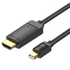 Vention HAHB Mini câble DP vers HDMI Mini DP mâle vers HDMI mâle câble de connexion 4K 30Hz connecteur pour ordinateur p