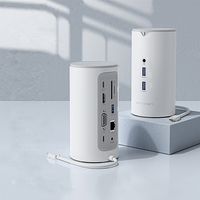 Vention TPJ 12 en 1 Type-C Blanc Station daccueil USB-C Adaptateur séparateur de concentrateur vertical avec 10 Gbp