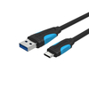 Vention VAS-A37 USB3.0 Type-C Câble de charge de synchronisation de données plat pour PC Smartphone Table