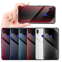 Verre trempé antichoc à rayures dégradé Bakeey et étui de protection souple en TPU pour Xiaomi Redmi Note 7/Redmi Note 7