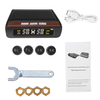 Version anglaise externe du système de surveillance de pression des pneus solaire TPMS de voiture avec quatre capteurs