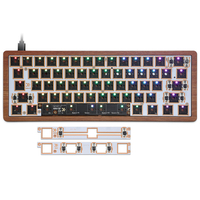 [Version boîtier en bois] Kit de clavier GK61X GK61XS personnalisé par Geek Kit personnalisé de plaque de montage PCB à