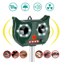 [Version de base] Le répulsif extérieur ultrasonique portatif de parasite et danimal de rat de batterie solaire por