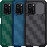 [Version de mise à niveau] Nillkin pour POCO F3 Global Version Etui Pare-chocs avec cache-objectif Etui de protection en