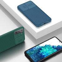 [Version de mise à niveau] Nillkin pour Samsung Galaxy S21 + 5G Bumper avec couvercle de lentille coulissante Étui de pr