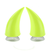 Vert Casque De Moto Couvre Accessoires Accessoires Ventouses Cornes Décor De Décoration