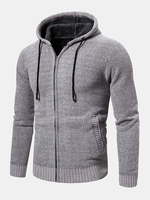 Veste à capuche à manches longues et à capuche pour hommes