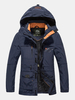 Veste à capuche amovible multi-poches imperméable extérieure