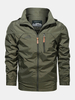 Veste à capuche coupe-vent imperméable multi-poches coupe-vent pour hommes