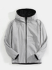 Veste à capuche décontractée à manches longues et poche oblique pour homme