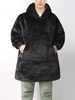 Veste à capuche en flanelle épaissie pour homme