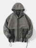 Veste à capuche en peluche à manches longues et à manches longues pour hommes