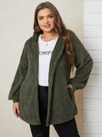 Veste à Capuche et Manches Longues Grande Taille