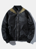 Veste à col de base-ball de style chinois brodé dans le dos pour homme Phoenix