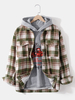 Veste à manches longues en tissu de laine à revers chaud pour homme Classic