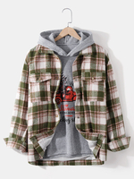 Veste à manches longues en tissu de laine à revers chaud pour homme Classic