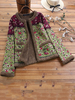 Veste à manches longues et à manches longues à imprimé floral vintage