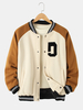 Veste à manches raglan épaisse vintage pour homme