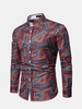 Veste boutonnée à manches longues et à manches longues pour hommes