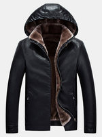 Veste chaude à capuche coupe-vent zippée à la mode pour hommes