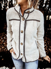 Veste chaude en molleton de couleur unie pour femmes