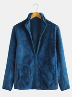 Veste chaude épaisse coupe-vent en molleton dextérieur pour hommes