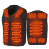 Veste chauffante unisexe 9 zones de chauffage Veste chauffante USB Warm Up Winter Body Racing Coat Thermal
