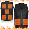 Veste chauffante USB hiver chaud veste sans manches électrique chauffage de voyage manteau en tissu à manches courtes