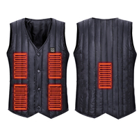 Veste chauffante USB Veste de gilet chauffant électrique pour hommes Manteau chaud dhiver en plein air