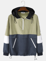 Veste coupe-vent portable à capuche pour hommes